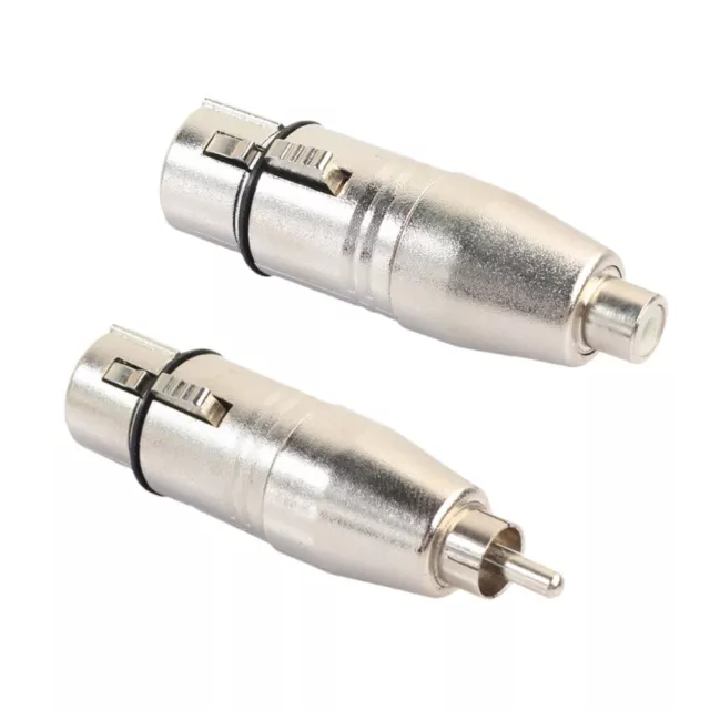 3-Pin XLR Female To RCA Female Male Audio Cable Adapter Microphone DJ.Connector