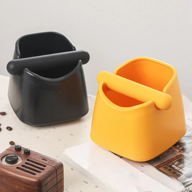 (Le Noir) Boîte à Café Récipient à Frapper Corps En Plastique Avec
