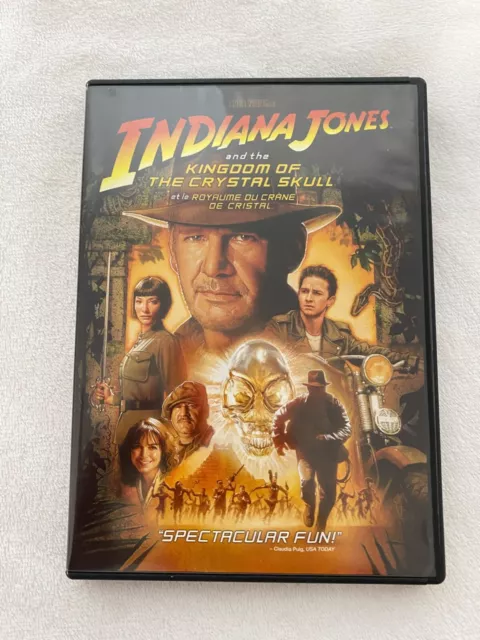 Indiana Jones and the Kingdom of the Crystal Skull (DVD, 2008) EUC.