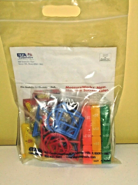 ETA CUISENAIRE CENTER Stage Math Manipulatives Links Clock Fraction ...