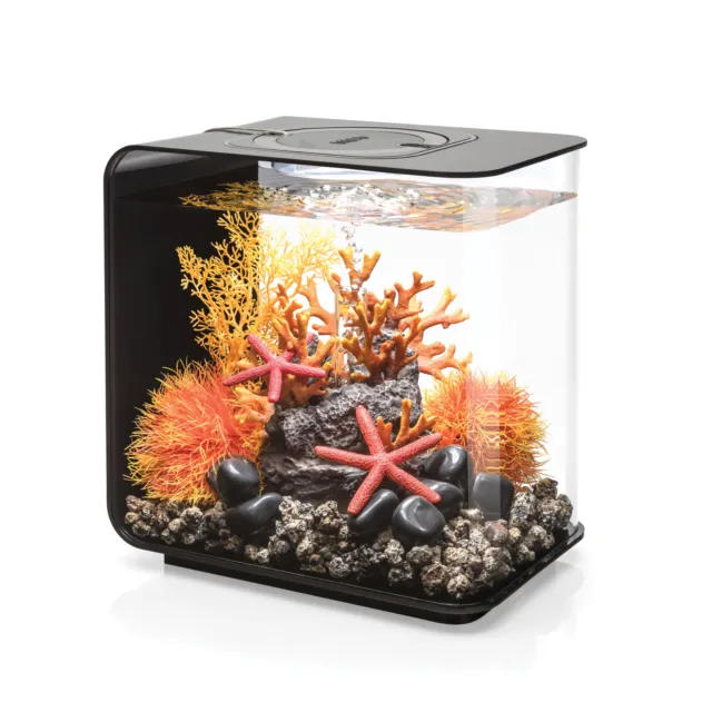 biOrb Flow 15 Aquarium with Standard Light, 4 Gallon, Black