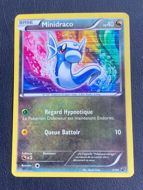Carte Pokemon Fr N&B Coffre Des Dragons - Minidraco 2/20 Holo - Exc