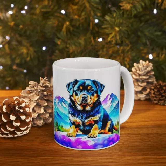 Cute Rottweiler, Birthday Best Gift, Ceramic Mug 11oz