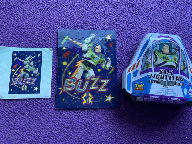 DISNEY PIXAR TOY Story Buzz Lightyear Space Ranger Lenticular Puzzle 48 ...