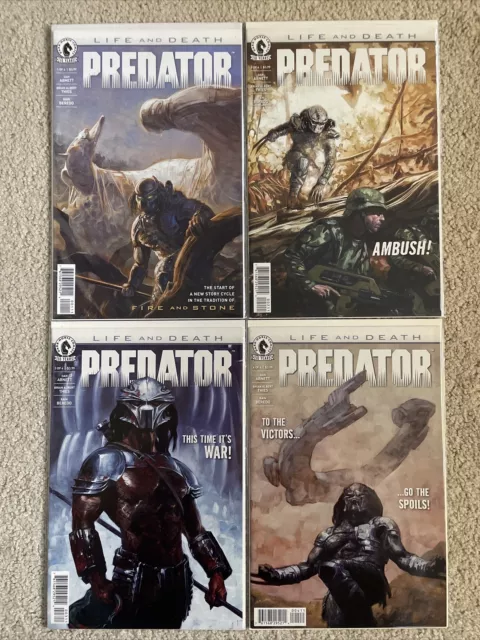 Predator Life and Death #1-4 Complete Series Set 2016 Dark Horse Comics Lot