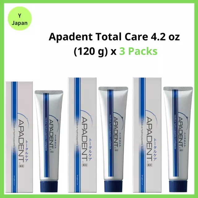 Sangi Apadent Total Care 4.2 oz 120 g x 3 Packs toothpaste made in japan New RZ