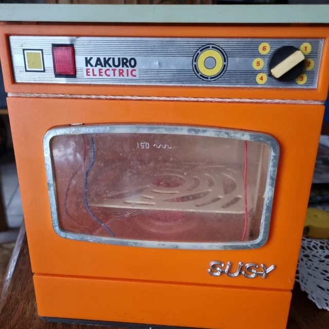 Jouet Ancien Kakuro Electric Nina - Machine à Laver Miniature Verte - Années 80 - Fonctionne