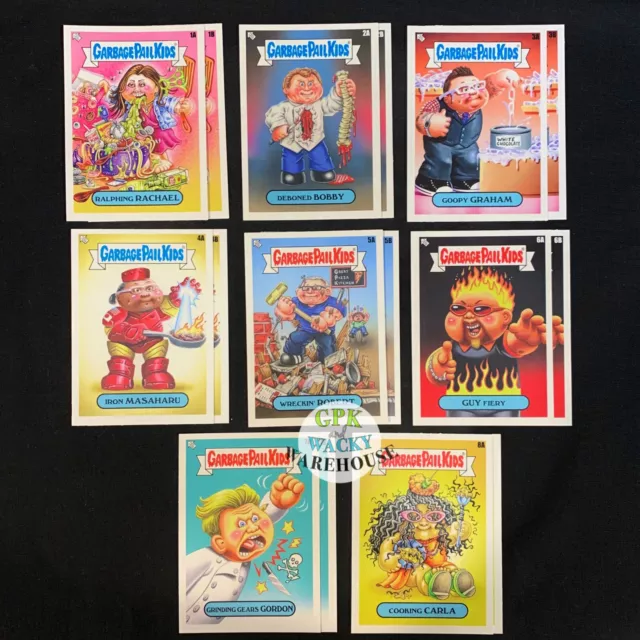 2021 Garbage Pail Kids Food Fight Celebrity Chef 16 Card Blaster Tin Bonus Set