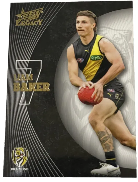 2023 AFL Select Legacy Liam Baker Richmond Tigers Card No 116