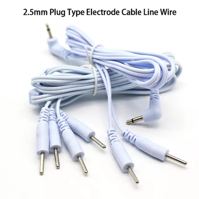 4 Pins Head 2.5mm Plug Type Electrode Cable Line Wire For Muscle Stimulator^RM