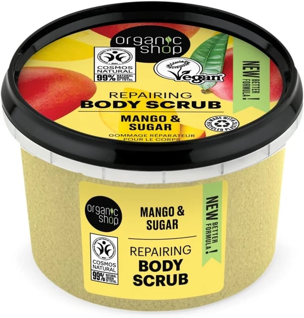 Exfoliante corporal de mango Organic Shop Kenyan, 250 ml