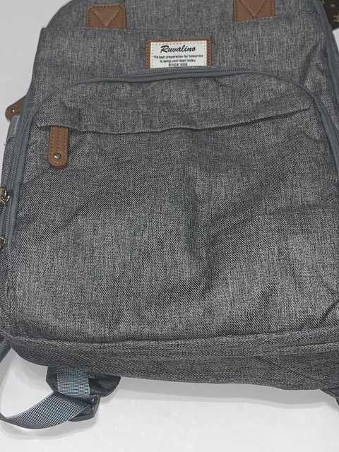 Ruvalino Diaper Bag Multi-function Travel Back Pack Maternity Changing Bags Gray 3