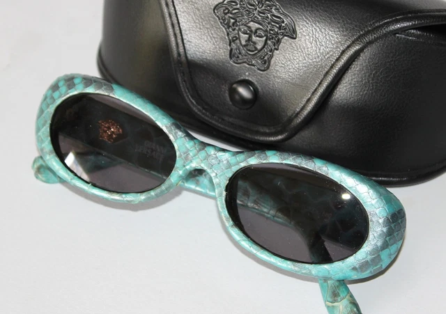 Occhiali da sole vintage VERSACE PHYTON PELLE SERPENTE mod.  - Serpente Superselten