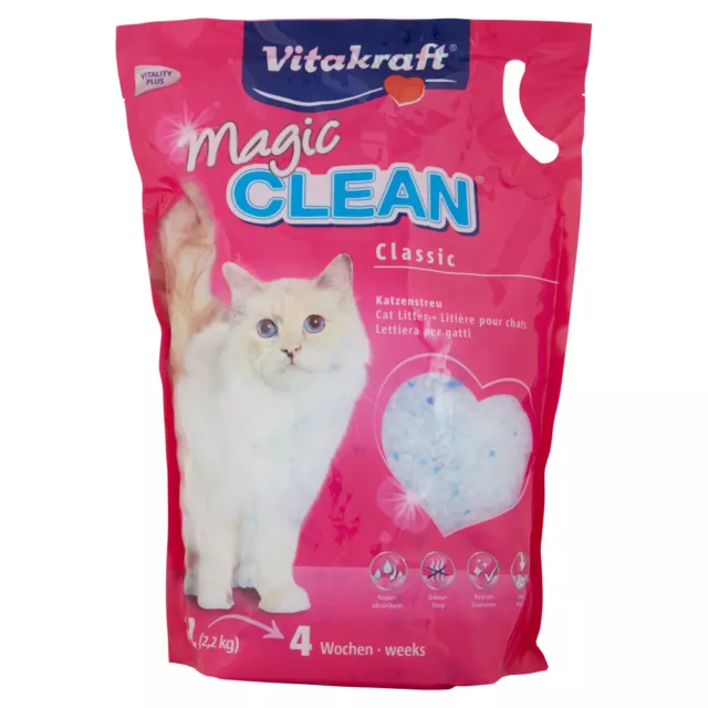 Bandeja Sanitaria Gato Silicio para Gatos Arena Olor Vitakraft Magicclean 5L 2