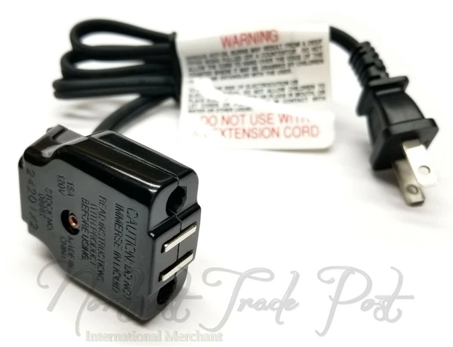 Power Cord for Presto GranPappy Deep Fryer Model