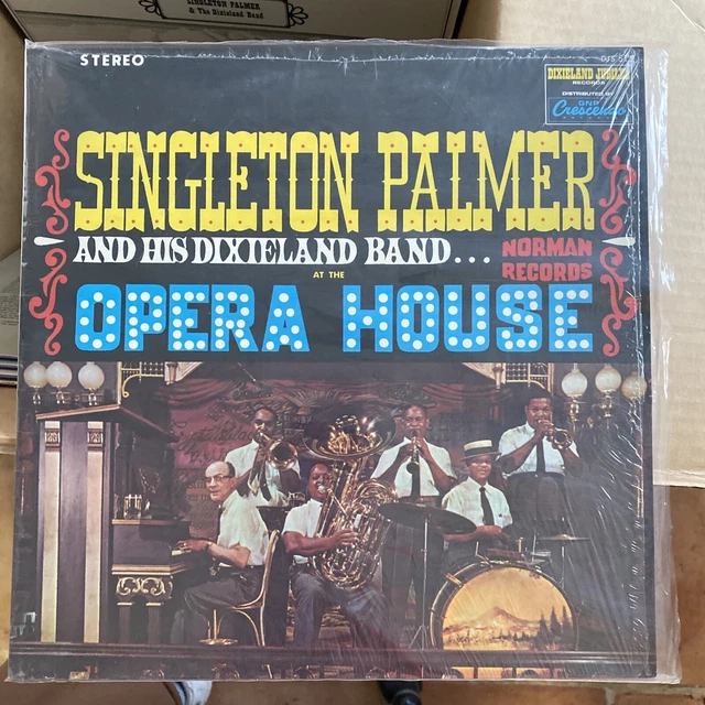 SINGLETON PALMER AND His Dixieland Band - Dixie By Gaslight (LP 