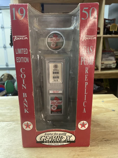 Gearbox Tokheim 1950 Texaco Sky Chief Gas Pump Replica Coin Bank