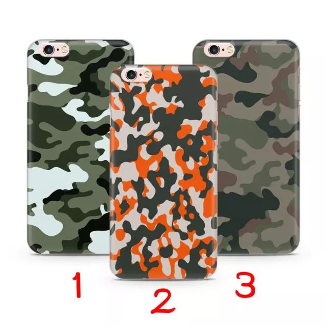 CAMO CAMOUFLAGE 4 ARMY iPhone 5 SE 1 2 3 6 7 8 Xs XR MAX PLUS HANDY HÜLLE COVER 2