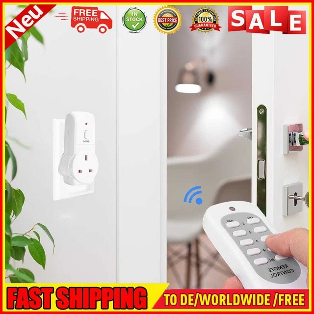 2 pz Telecomando wireless spina UK Smart Socket interruttore luce uscita elettrica