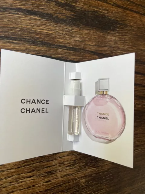 2 x Chanel Chance Eau Tendre EDP Eau de Parfum Spray Sample 1.5ml / 0.05oz  each