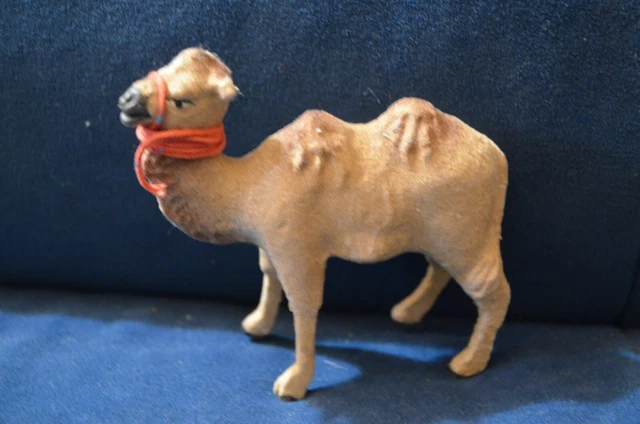 Ancien Santon De Crèche - Chameau - Taille 1 Ou 2 - Figurine Vintage