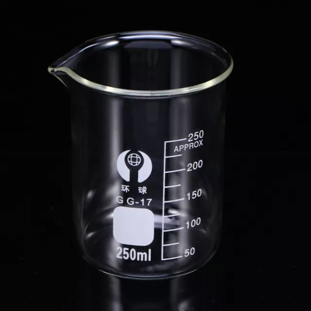 250 ML Erlenmeyer-Kolben Glas Messzylinder Kleiner Messbecher