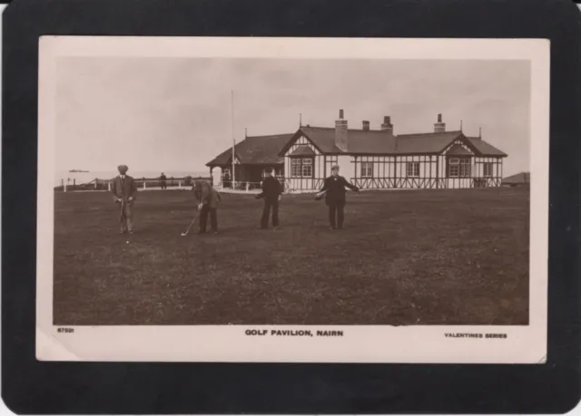 Nairn Golf Pavilion, Highland, Inverness, Scotland, Real Photographic Postcard