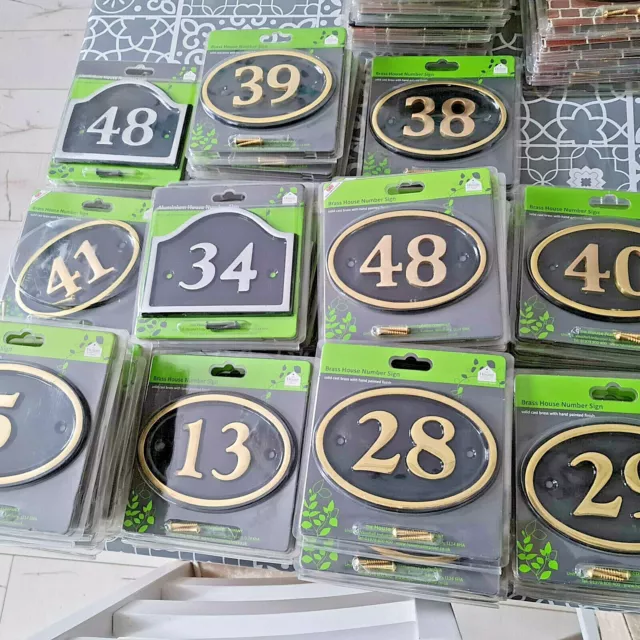 House Number Plates Brass Aluminium by House Number plate Company Genuine