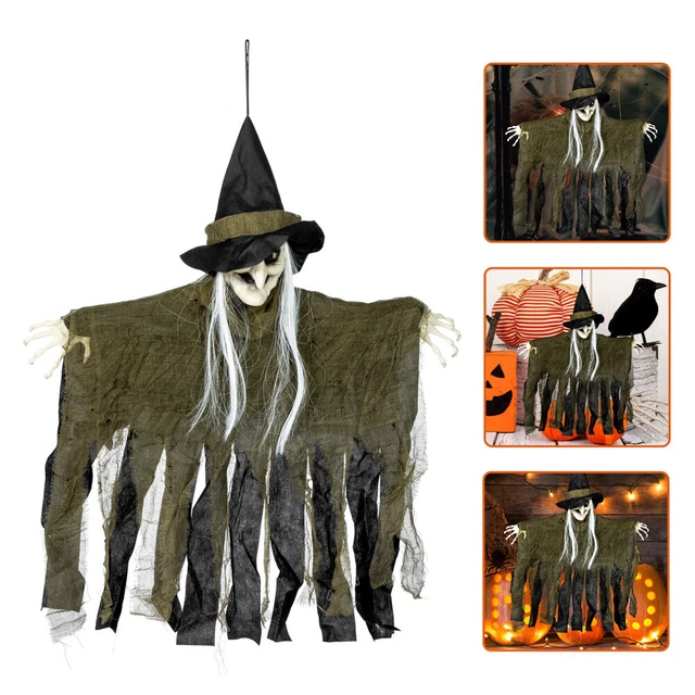 160CM Halloween Hexe Kracht Gegen Baum - Große Fliegende Hexendekoration