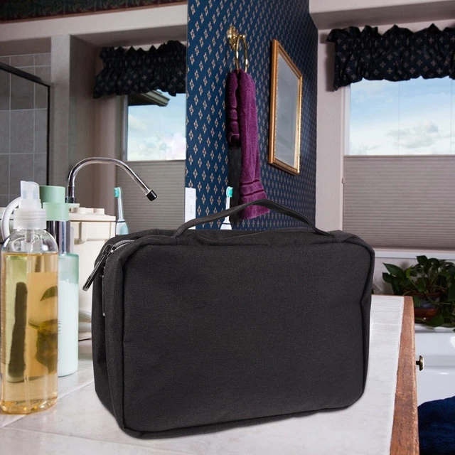 Imitation Cation Foldable Toiletry Bag Travel Hanging Organizer