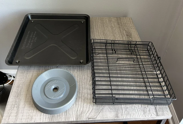 Ronco Showtime Rotisserie BBQ 4000 5000 Drip Tray Pan W/ Grate Replacement Parts
