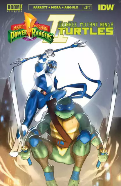 Mmpr Teenage Mutant Ninja Turtles II #3 (Of 5) Cover E Cardstock Variant Clarke