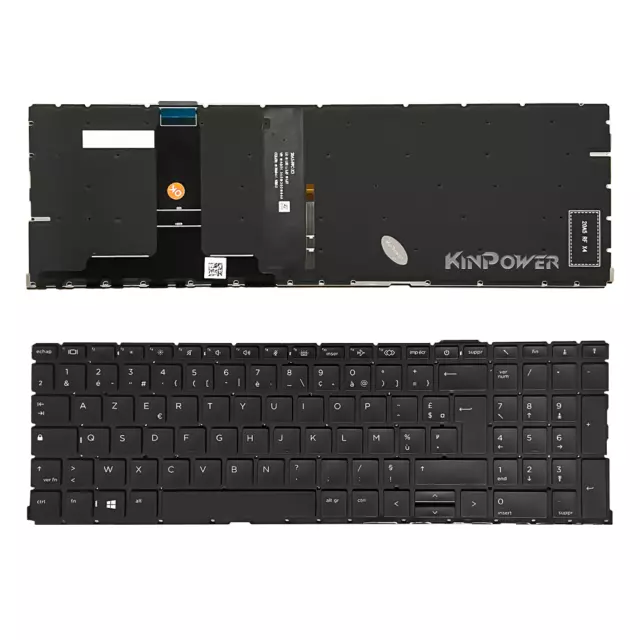 Clavier Azerty Français Pour HP Probook 650 G8 Rétroéclairage