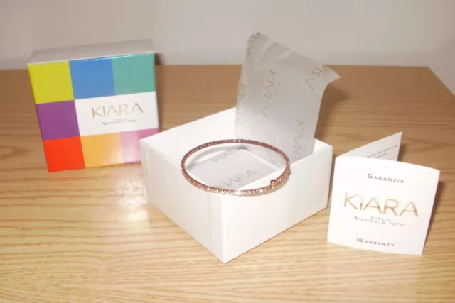 Bracciale donna KIARA Cielo Venezia in Ottone oro Rosa con pietre - NUOVO