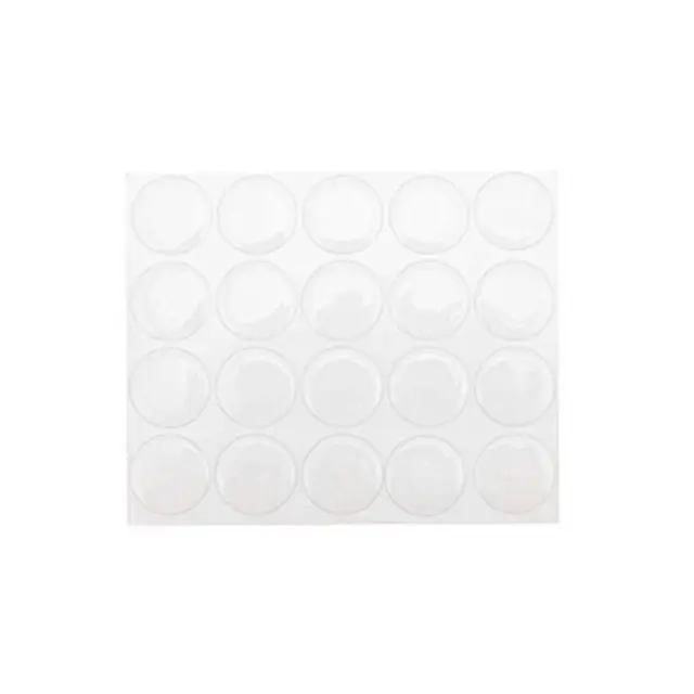 Pack of 100 Clear 1 round Craft Bottle Caps Epoxy Self Adhesive Stickers Hair Bo
