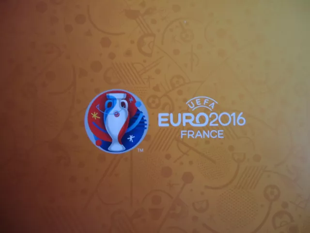 Menu card orange UEFA Euro 2016 England - Iceland Match 44