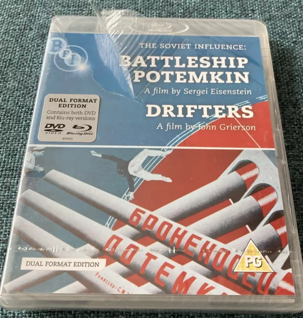 Battleship Potemkin / Drifters (Box Set) (BluRayDVD, 2012) New/Unused Free Post