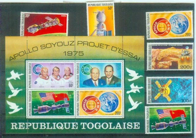 Recht seltenes Lot Briefmarken aus dem afrikanischen Togo, postfrisch