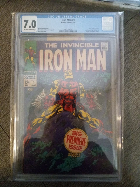 Invincible Iron Man 1 (1968) Origin Retold CGC 7.0 WHITE pages