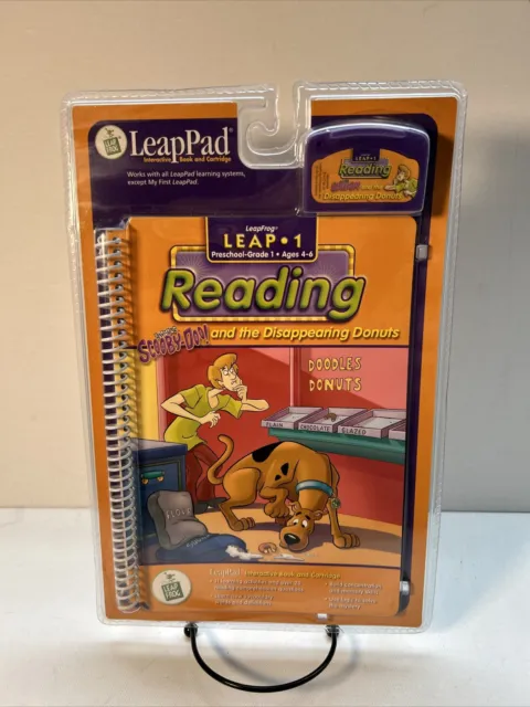 LeapFrog LeapPad Book & Cartridge Scooby Doo & Donuts Interactive Sealed Pkg NEW
