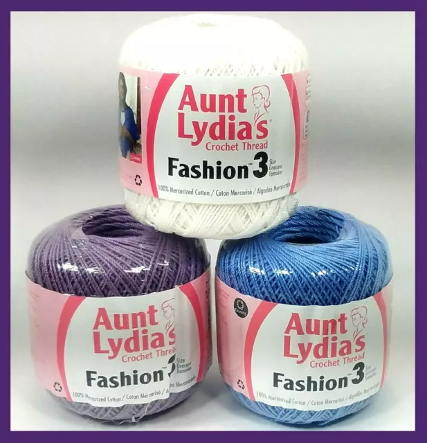 Aunt Lydia's Classic Crochet Thread Size 10-Shades Of Blue