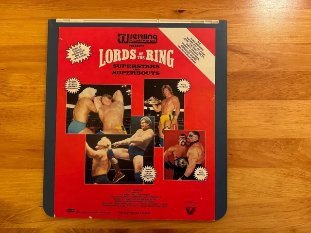 *VERY RARE* RCA CED Videodisc "Lords of the Ring" Wrestling CED!