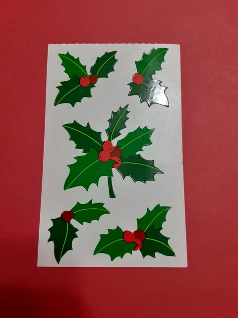 Vtg  Mrs.Grossman's holly sticker module (free ship $20 min)
