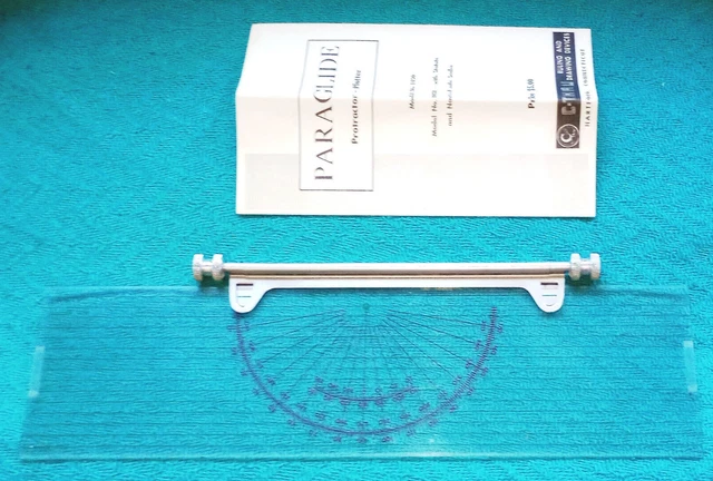 Maritime Navigation PARAGLIDE Protractor Plotter # 1450 P-71 C-THRU WITH MANUAL