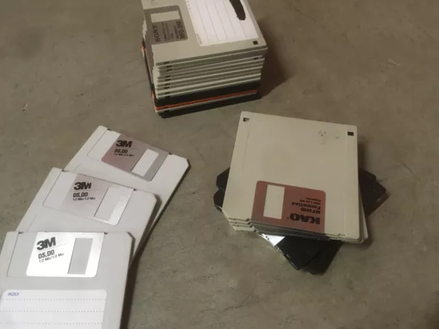 3.5" floppy disks (used, misc. brands)