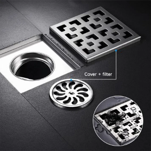 Desagüe de piso de cobre duradero y elegante ideal para mejorar tu baño