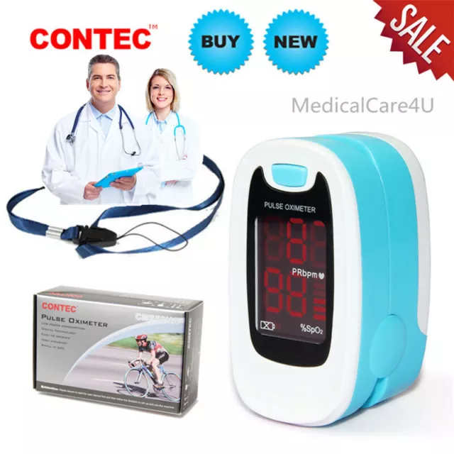 Finger Pulse Oximeter Blood Oxygen Meter PR SPO2 Heart Rate O2 Patient Monitor