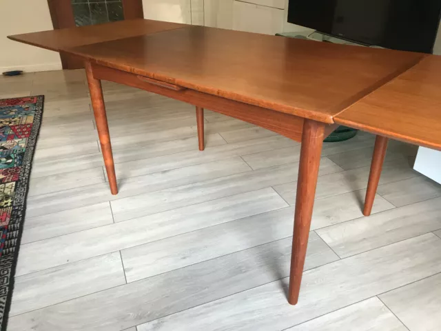 Danish Mid Century Modern Teak Esstisch Tisch Slagelse wohl von Kaj Winding 2