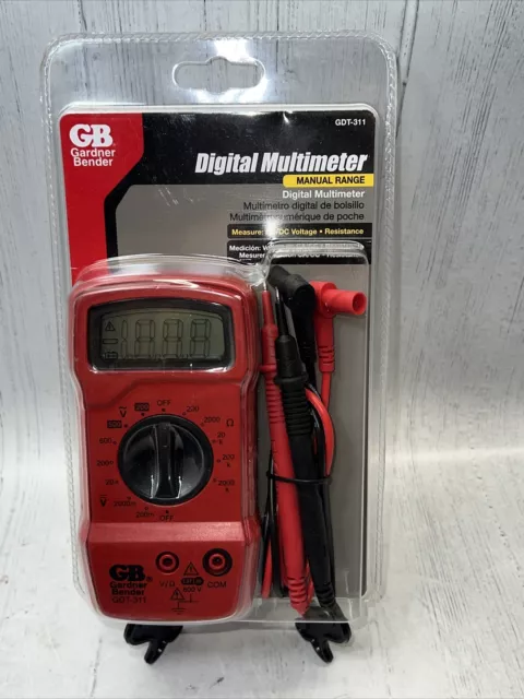 Gardner Bender Digital Multimeter Manual Range GDT-311 New In Package