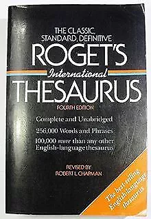 Roget's International Thesaurus de Robert L Chapman | Livre | état bon